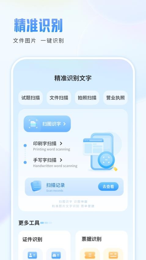 电子扫描识图