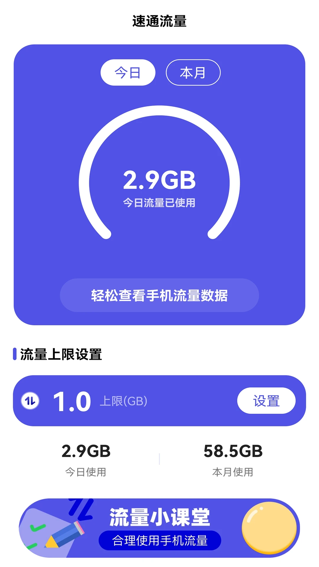 速通流量