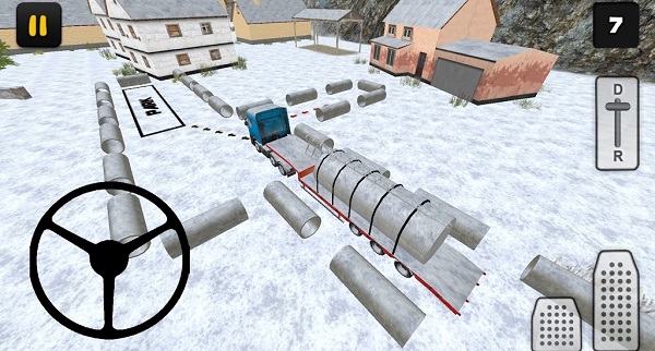 Winter Farm Truck 3D: Silo Transport
