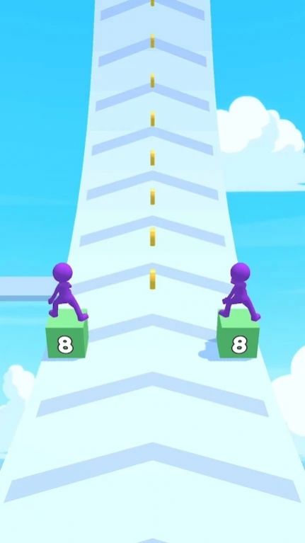 合并堆栈跑(Merge Stack Run)