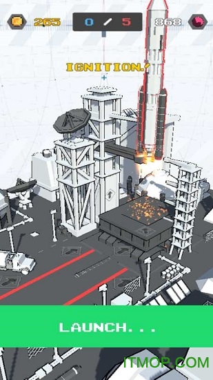 点击火箭发射器