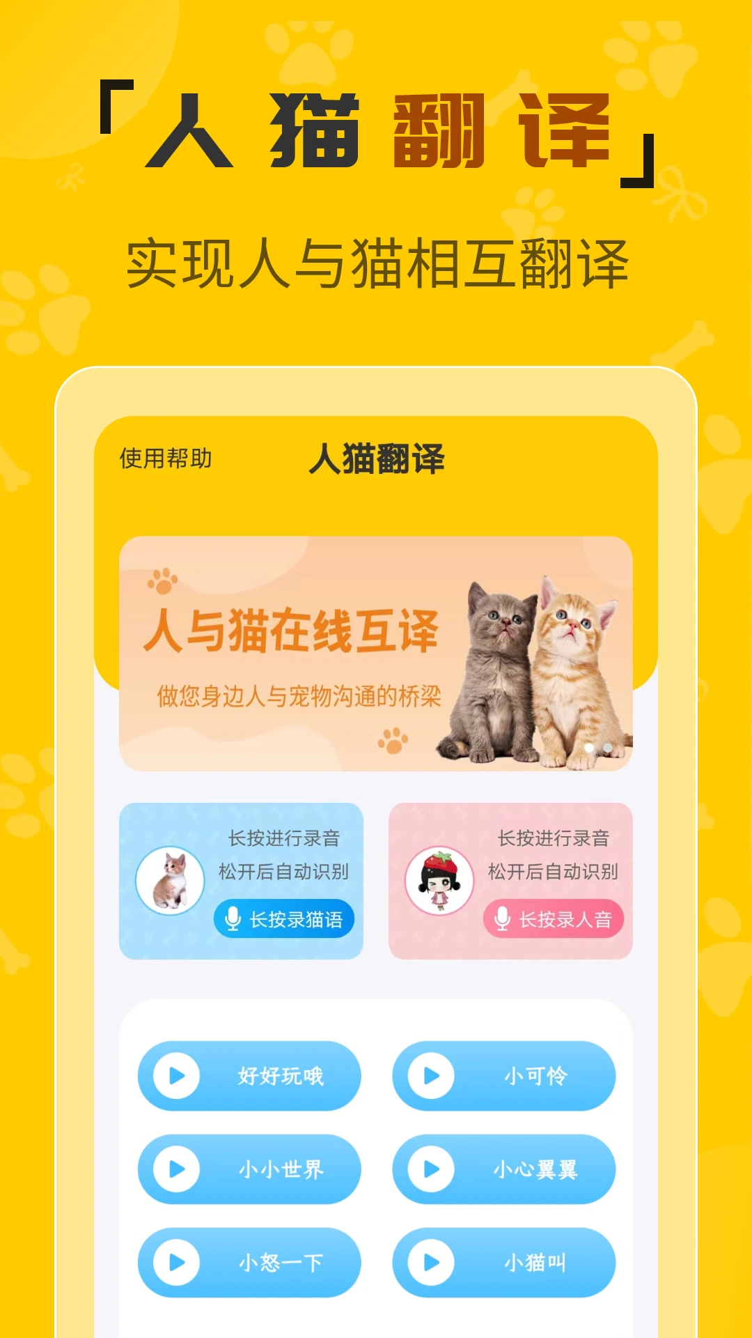 人猫翻译机