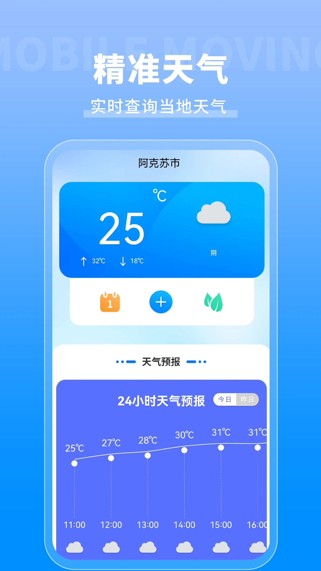 日历天气预报