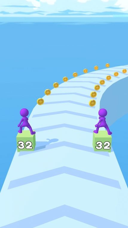 合并堆栈跑(Merge Stack Run)