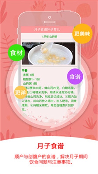 月子食谱怀孕育儿