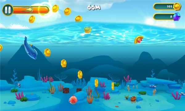 海豚大冒险游戏(dolphy dash)