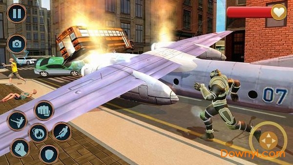 Superhero Panther Robot Battle City Rescue Games