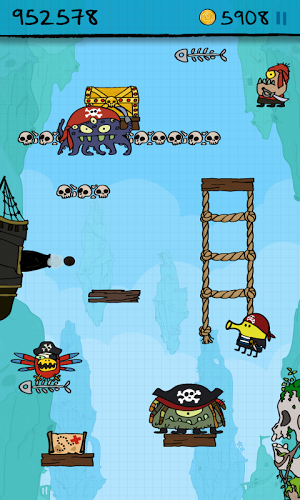 涂鸦跳跃海盗中文版(Doodle Jump)