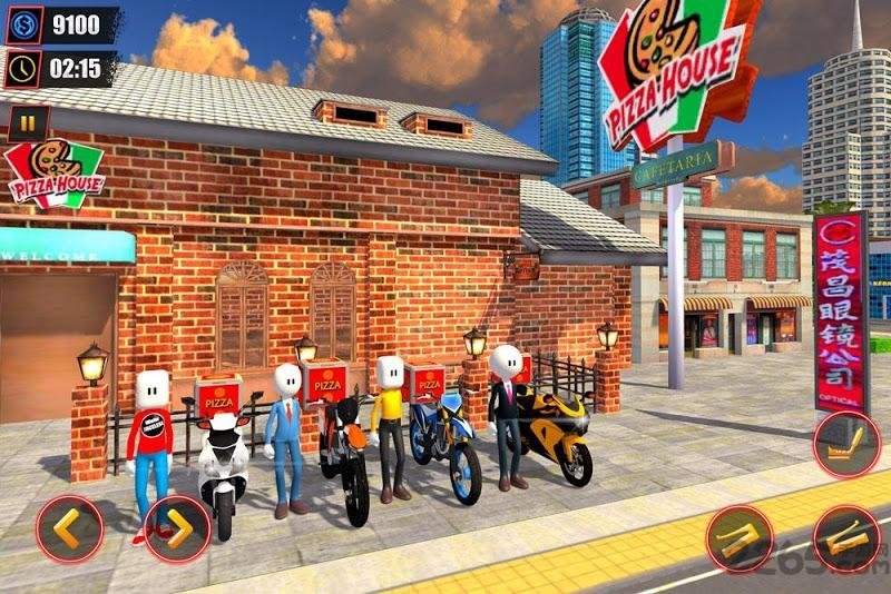 披萨饼送货员手机版(Stickman Pizza Delivery) 披萨饼送货员手机版(Stickman Pizza Delivery)