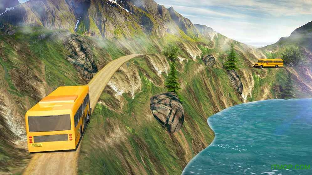 School Bus: Up Hill Driving