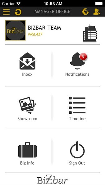 Bizbar地图app