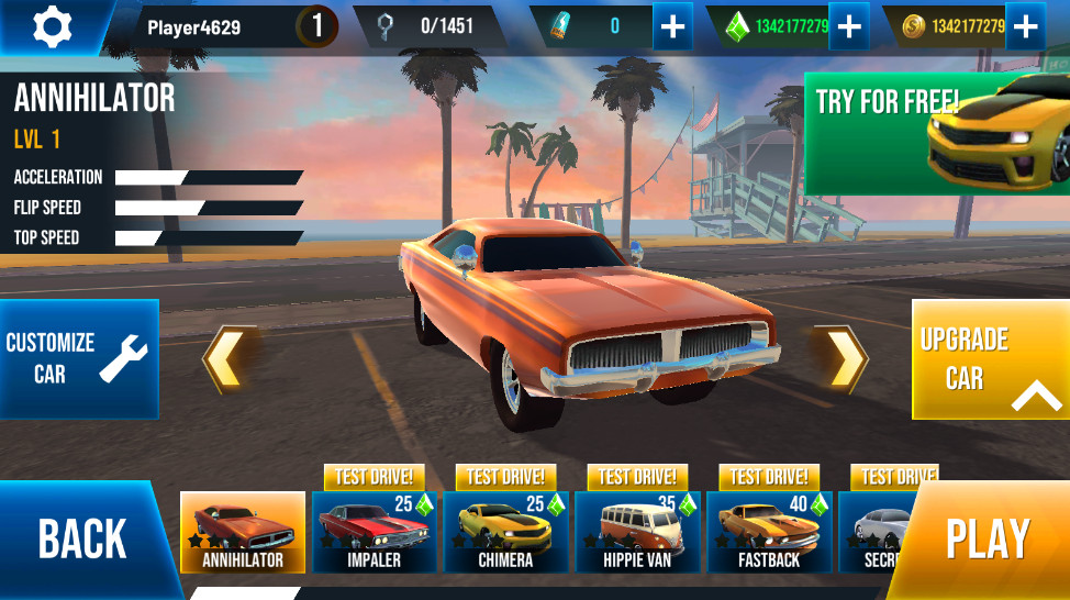 极限特技车无银金币钻石版 1.111最新版