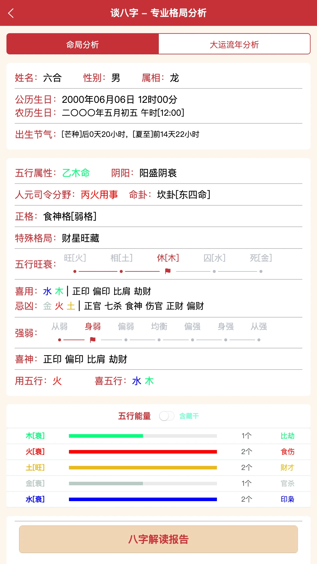 谈八字