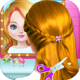 学校女孩时尚发型化妆