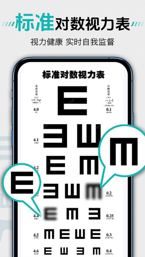 体检视力自测