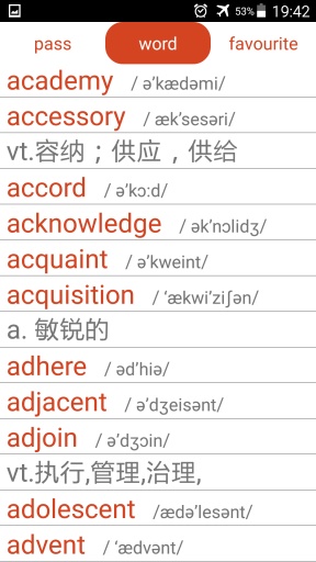 英语六级单词表(CET6 Word)