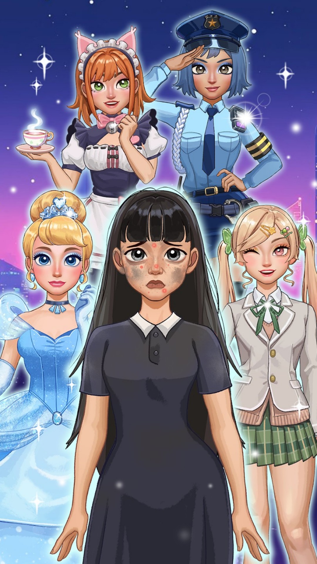 甜心女孩造型