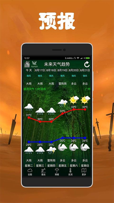 健茂天气(天气预报软件) v1.21.2 安卓版