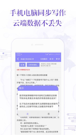 手机写小说苹果版