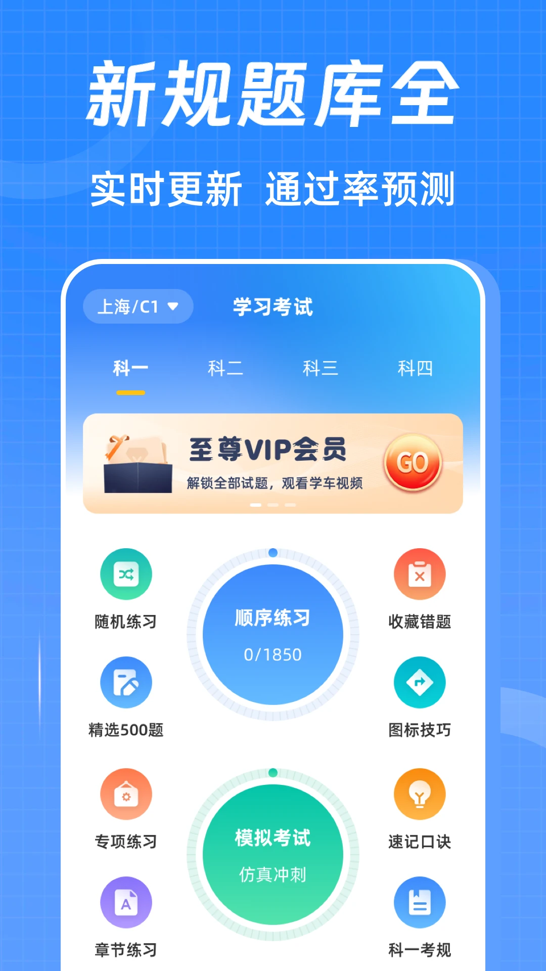 驾考科目一知识点大全