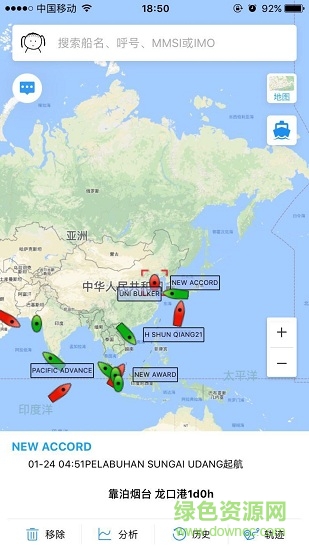 vesselink船达通地图