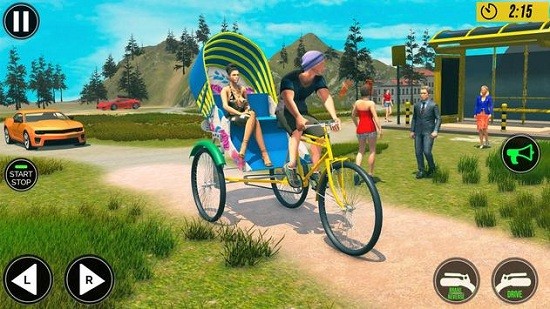 Bicycle Tuk Tuk Auto Rickshaw : New Driving Games
