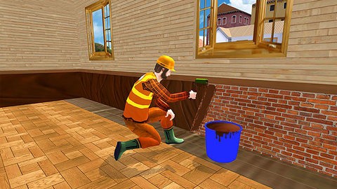 模拟工程车施工