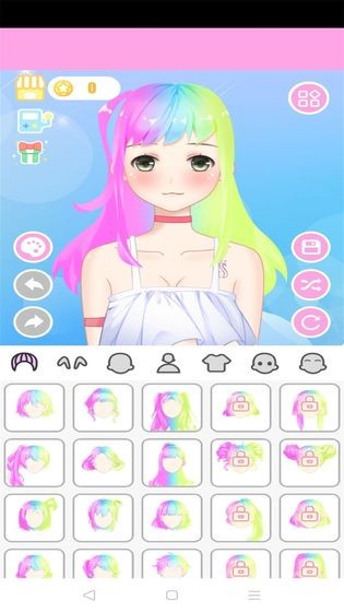 粉彩萌娘换装系统手游