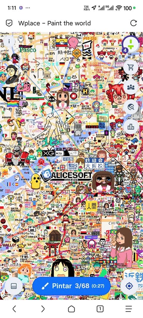 wplace像素(绘画地图软件) v6.0.0 安卓版