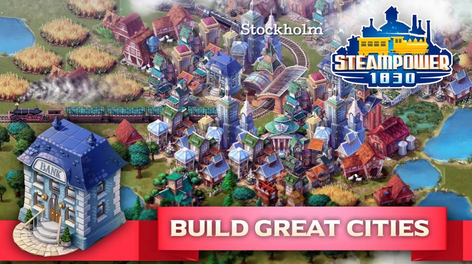 列车铁路模拟器3d(SteamPower 1830) 列车铁路模拟器3d(SteamPower 1830)