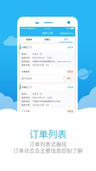 助家生活工人端