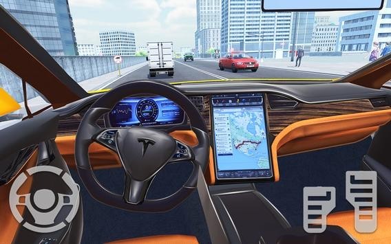 Electric Car Simulator: Tesla Driving