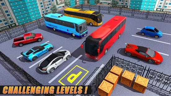 现代公交车停车场3d游戏 现代公交车停车场3d游戏